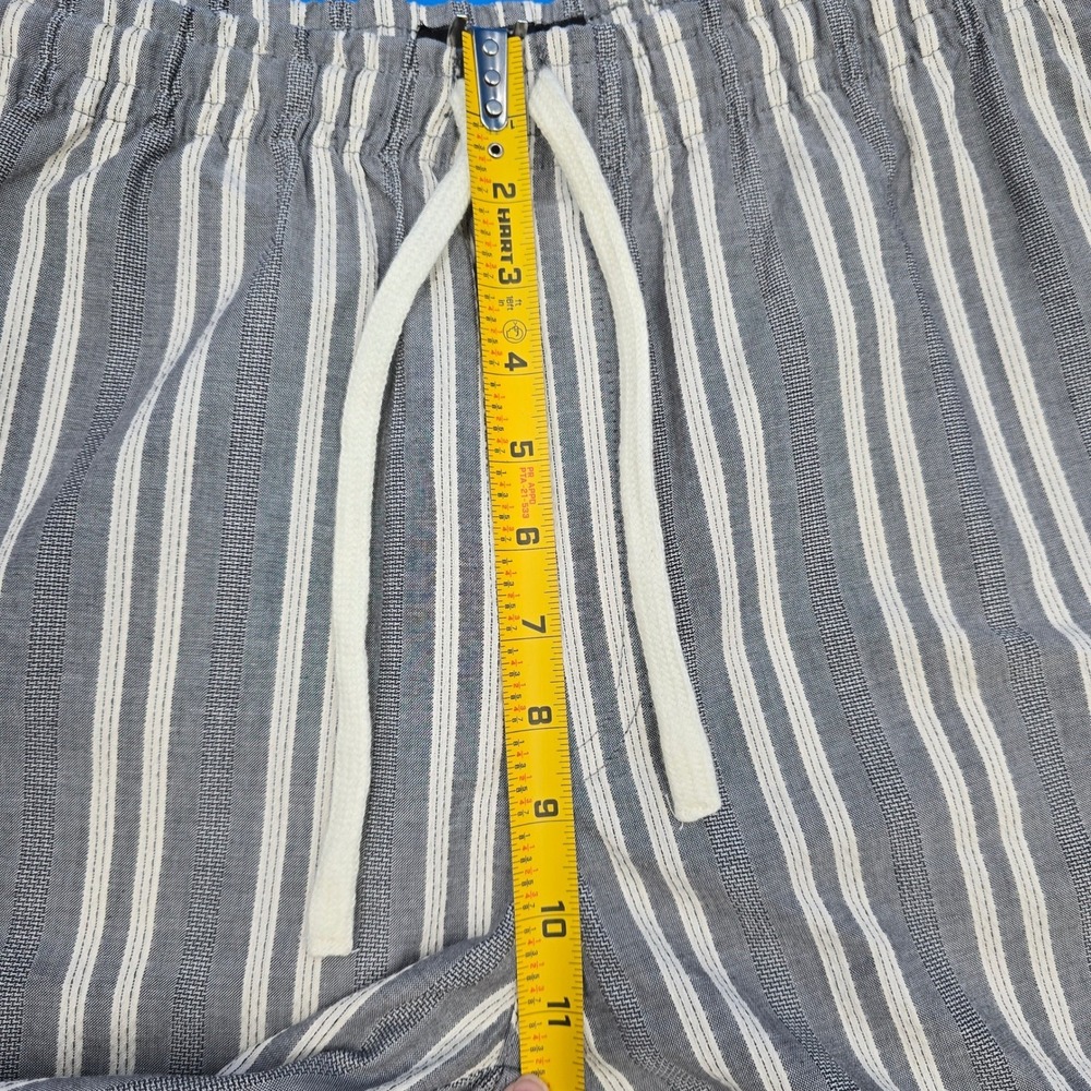 Public Record Salem Striped Textured Shorts Navy Blue White‎ Men's Medium NWT - Picture 8 of 8